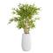 54" White Contemporary Floral & Botanical Artificial Foliage